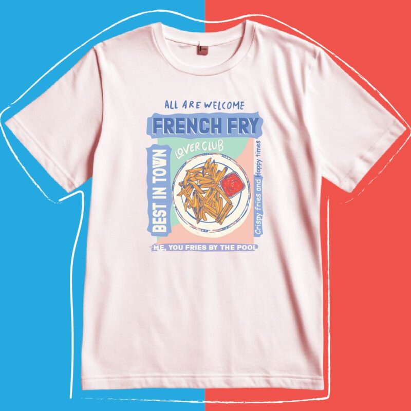 Camiseta Amplia PAPITAS FRITAS
