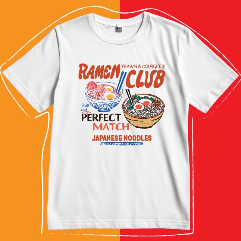 Camiseta Amplia Ramen Club | Algodón Pima Premium | Envío Gratis
